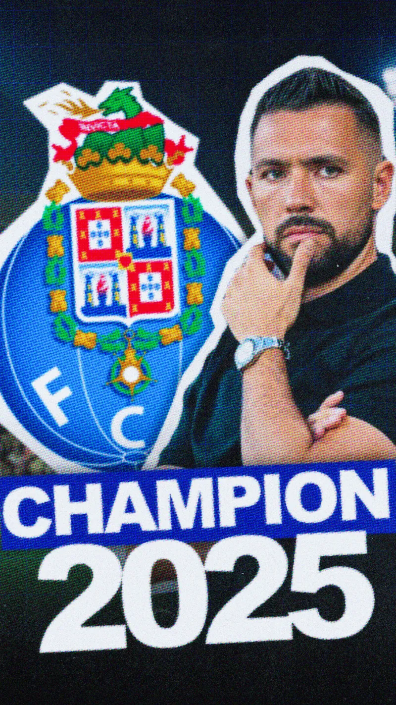 Vignette de Porto Champion 2025, format vertical pour les réseaux sociaux